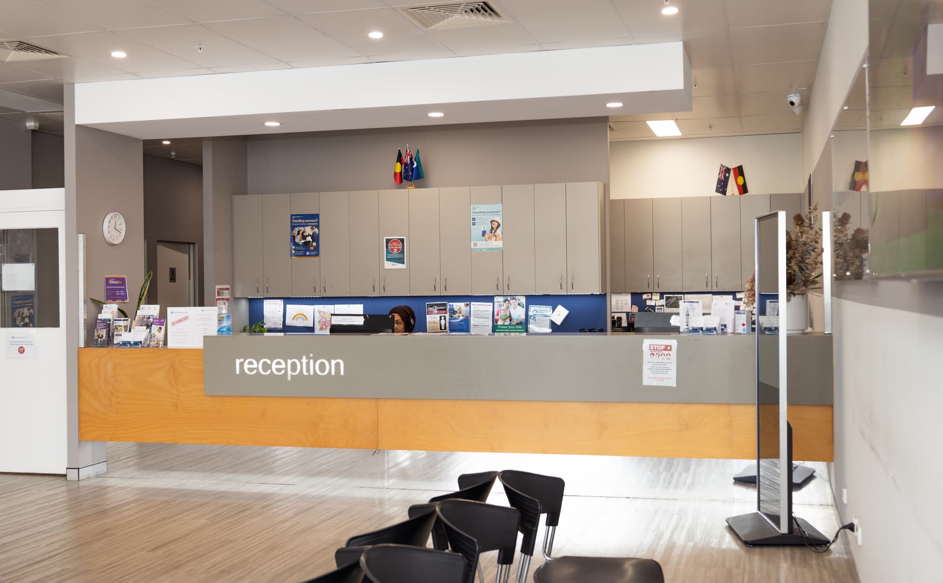 The front desk at Gosnells Family Practice, where our friendly staff is ready to assist you